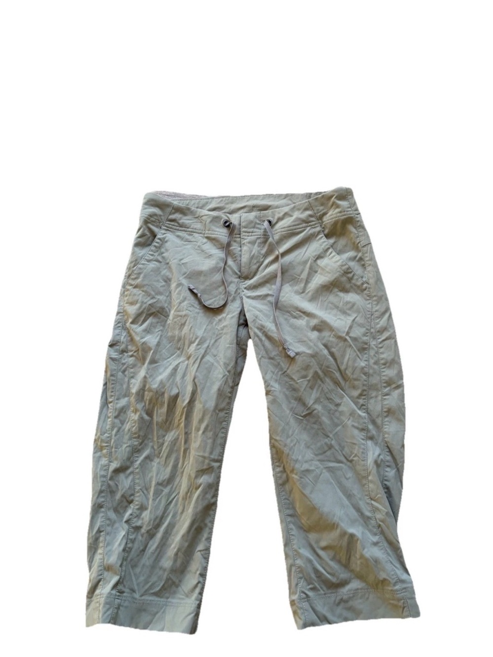 Woman’s Light Gray Drawstring Casual Pants